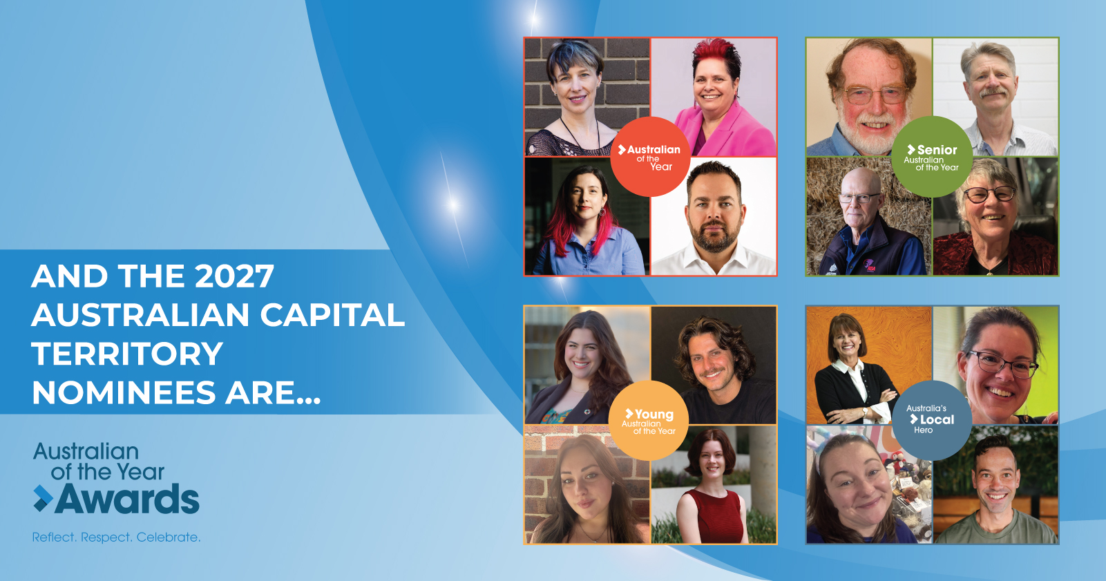 2027 AUSTRALIAN OF THE YEAR AWARDS NOMINEES FOR THE AUSTRALIAN CAPITAL TERRITORY ANNOUNCED